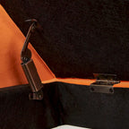 Bed Storage Bench with Curved Arms and Solid Wooden Legs