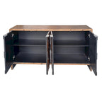 Accent Cabinet Farmhouse Style 4 Door Wooden Cabinet Sideboard Buffet Server Cabinet Storage Cabinet