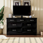 Modern 3 Drawer Bedroom Chest of Drawers with 7 Drawers Dresser, Clothes Organizer -Metal Pulls