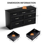 Modern 3 Drawer Bedroom Chest of Drawers with 7 Drawers Dresser, Clothes Organizer -Metal Pulls