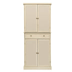 4 Door Cabinet with 1 Drawer, with 4 Adjustable Inner Shelves, Storage Cabinet