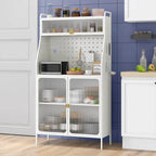 Costway 5-tier Metal Kitchen Bakers Rack with Pegboard 8 Hooks - See Details