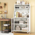 Costway 5-tier Metal Kitchen Bakers Rack with Pegboard 8 Hooks - See Details