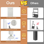 Costway 5-tier Metal Kitchen Bakers Rack with Pegboard 8 Hooks - See Details