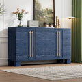 Sideboard Buffet Cabinet with Adjustable Shelves & Gold Handles