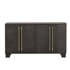 Sideboard Buffet Cabinet with Adjustable Shelves & Gold Handles