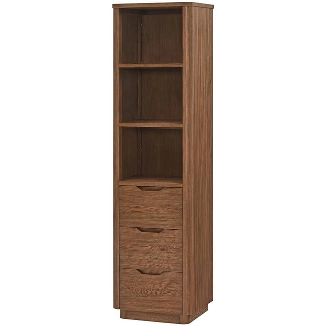 Miseno MV-HARB20-SCA Harbin 72  Wood Free Standing Linen Tower