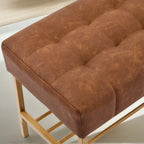 Entryway Storage Shoe Bench,Modern Upholstered Storage Bench with Shelf