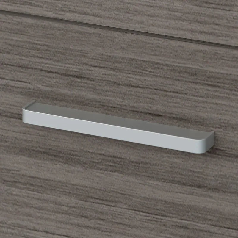 2 Drawer Lateral File Cabinet - Mid Century Modern Design - Full Extension Ball Bearing Slides - Letter Legal Size - Fully Assembled