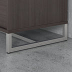 2 Drawer Lateral File Cabinet - Mid Century Modern Design - Full Extension Ball Bearing Slides - Letter Legal Size - Fully Assembled