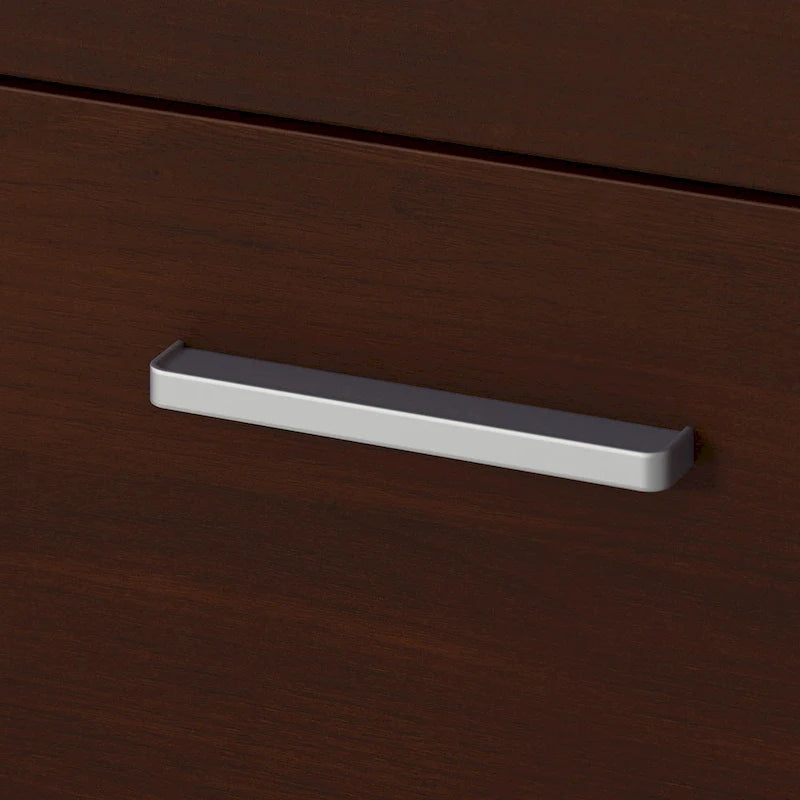 2 Drawer Lateral File Cabinet - Mid Century Modern Design - Full Extension Ball Bearing Slides - Letter Legal Size - Fully Assembled