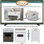 Merax Rustic Storage Bench with Removable Basket and Removable Cushion