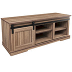 Storage Bench with a Sliding Door and Adjustable Shelf