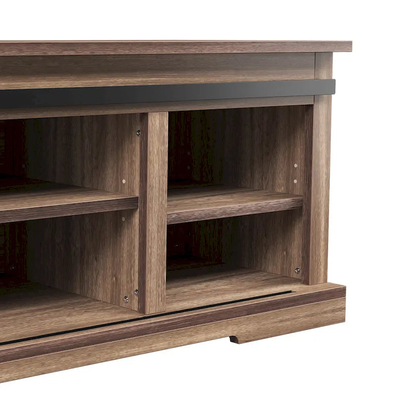 Storage Bench with a Sliding Door and Adjustable Shelf