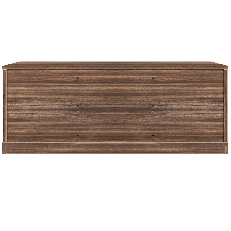 Storage Bench with a Sliding Door and Adjustable Shelf