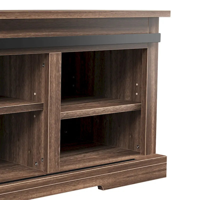 Storage Bench with a Sliding Door and Adjustable Shelf