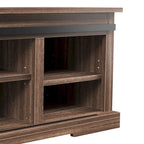 Storage Bench with a Sliding Door and Adjustable Shelf