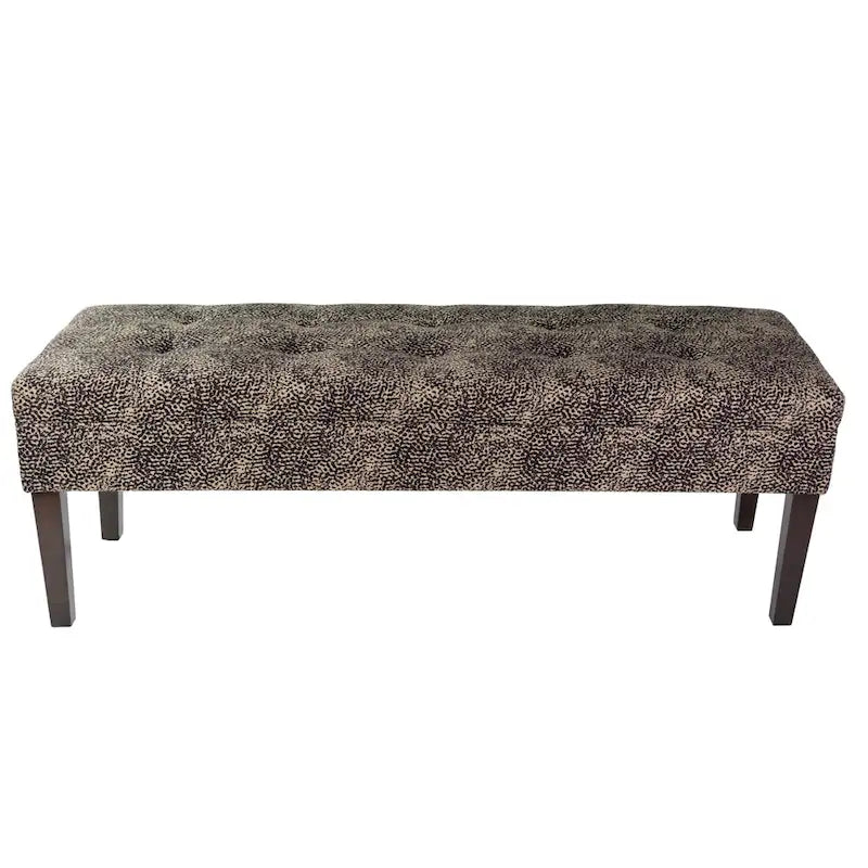 Cheetah Upholstered Indoor Living Room Bench