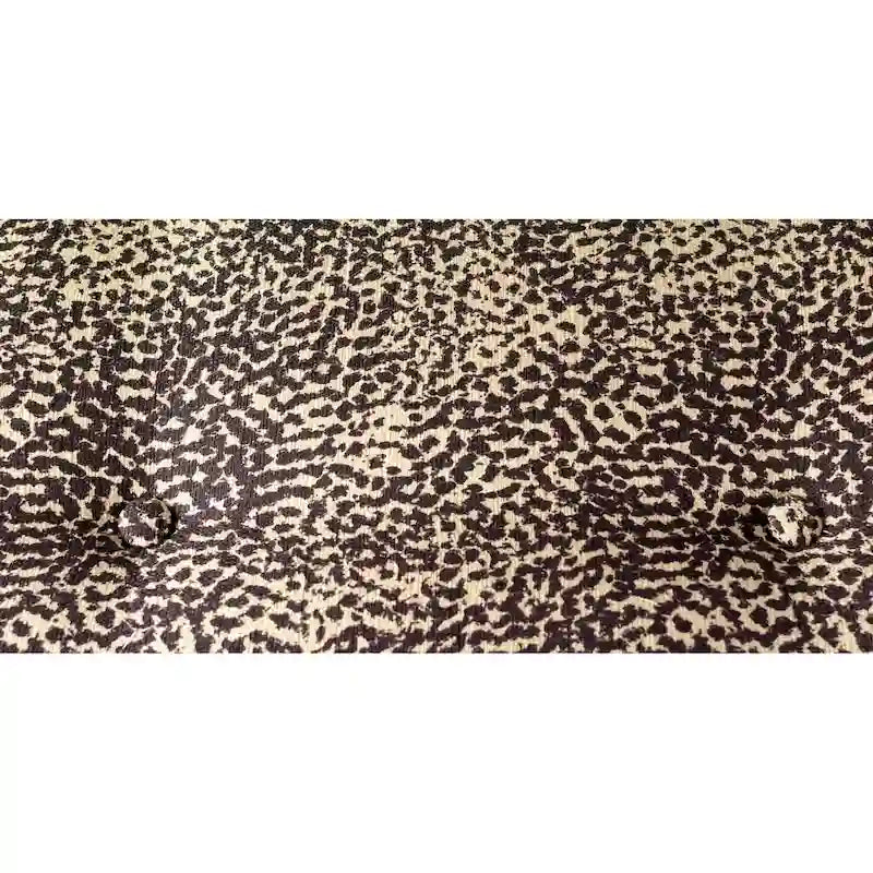 Cheetah Upholstered Indoor Living Room Bench