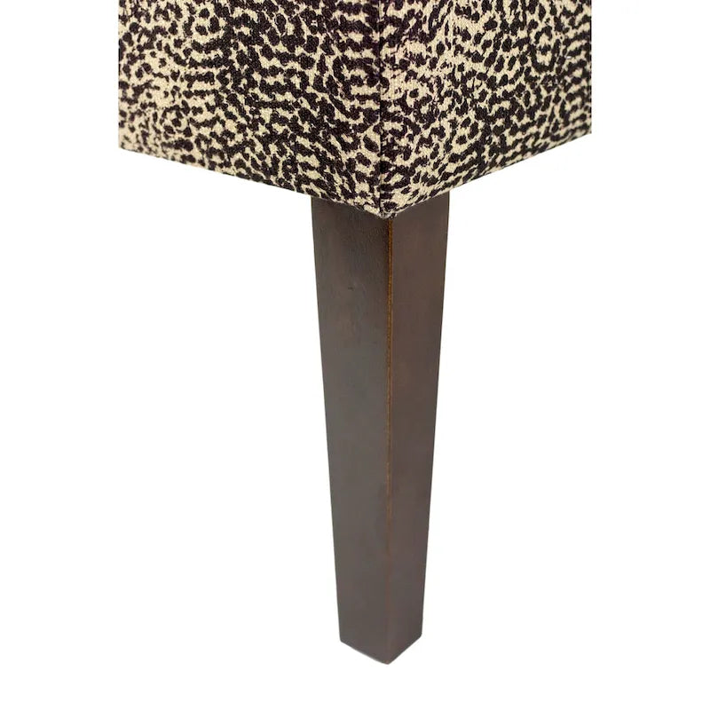 Cheetah Upholstered Indoor Living Room Bench