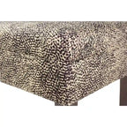 Cheetah Upholstered Indoor Living Room Bench