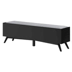 Alpine Furniture Flynn Wood Bench in Black