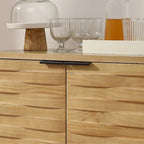 Art Leon Textured Wood Sideboard Cabinet with Storage