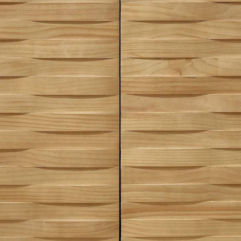 Art Leon Textured Wood Sideboard Cabinet with Storage