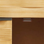 Art Leon Textured Wood Sideboard Cabinet with Storage