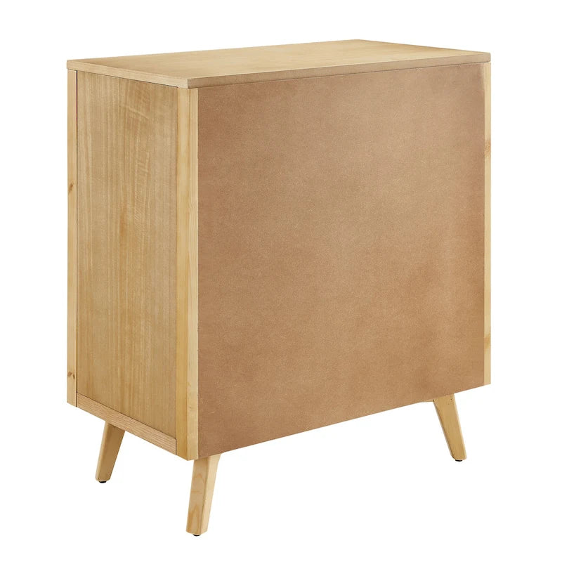 Art Leon Textured Wood Sideboard Cabinet with Storage
