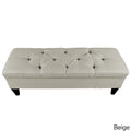 Brooke Diamond Tufted Upholstered Long Storage Bench Ottoman