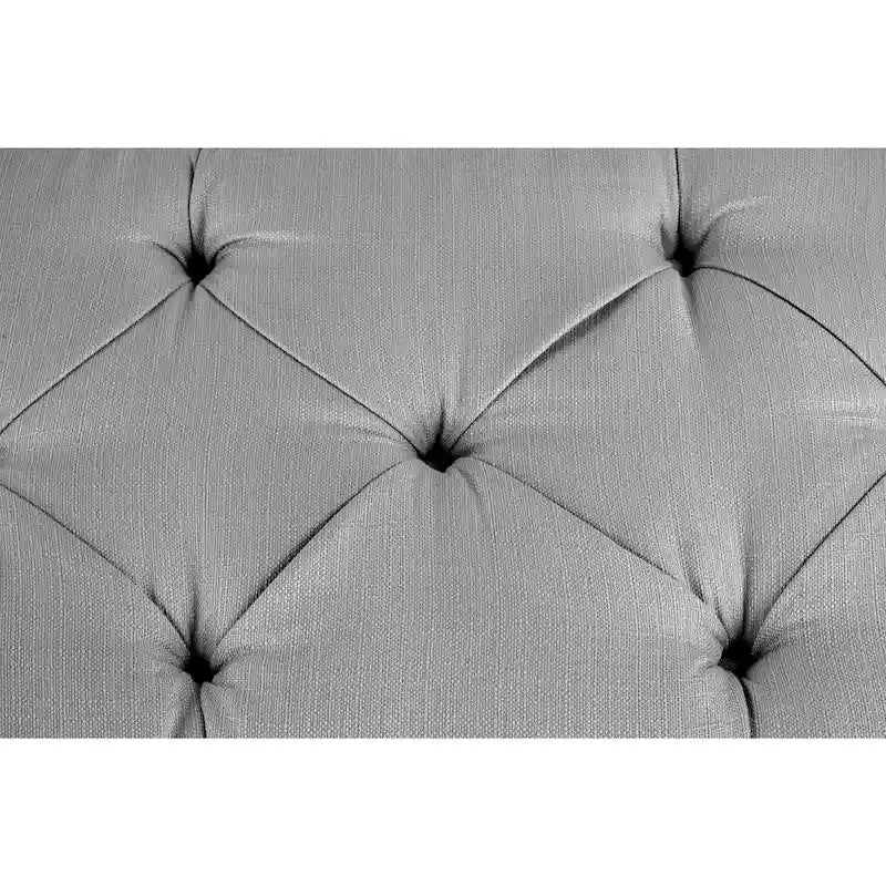 Brooke Diamond Tufted Upholstered Long Storage Bench Ottoman