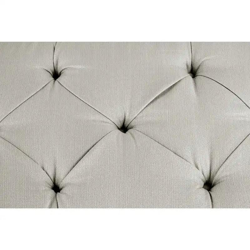 Brooke Diamond Tufted Upholstered Long Storage Bench Ottoman