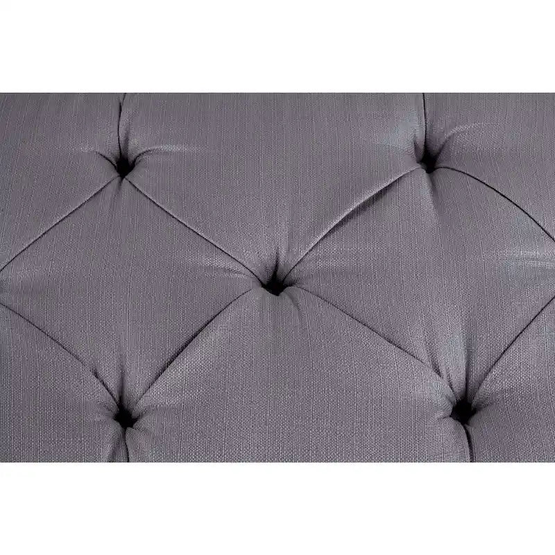 Brooke Diamond Tufted Upholstered Long Storage Bench Ottoman