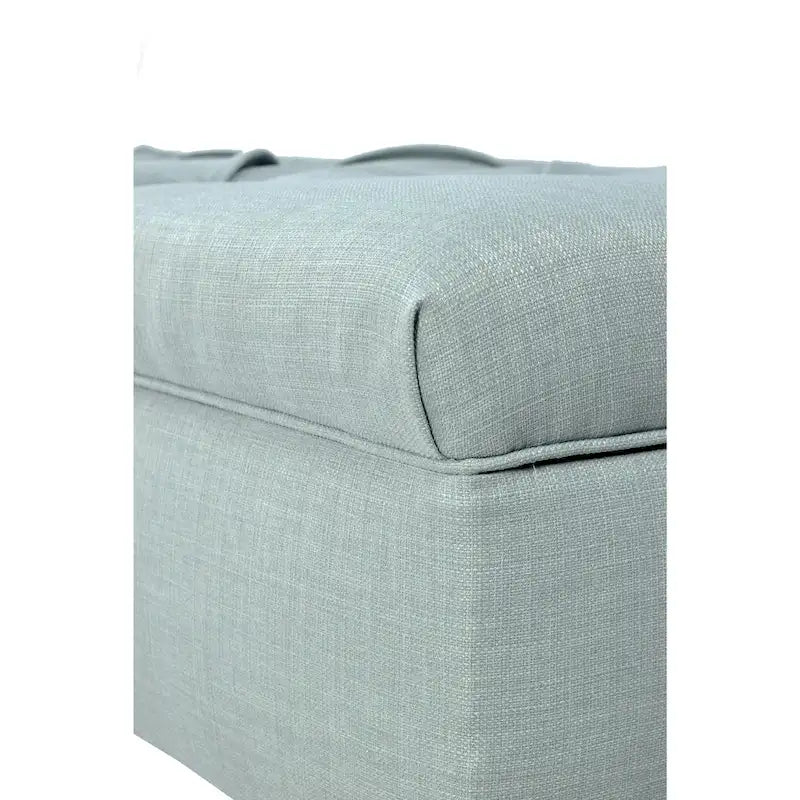 Brooke Diamond Tufted Upholstered Long Storage Bench Ottoman
