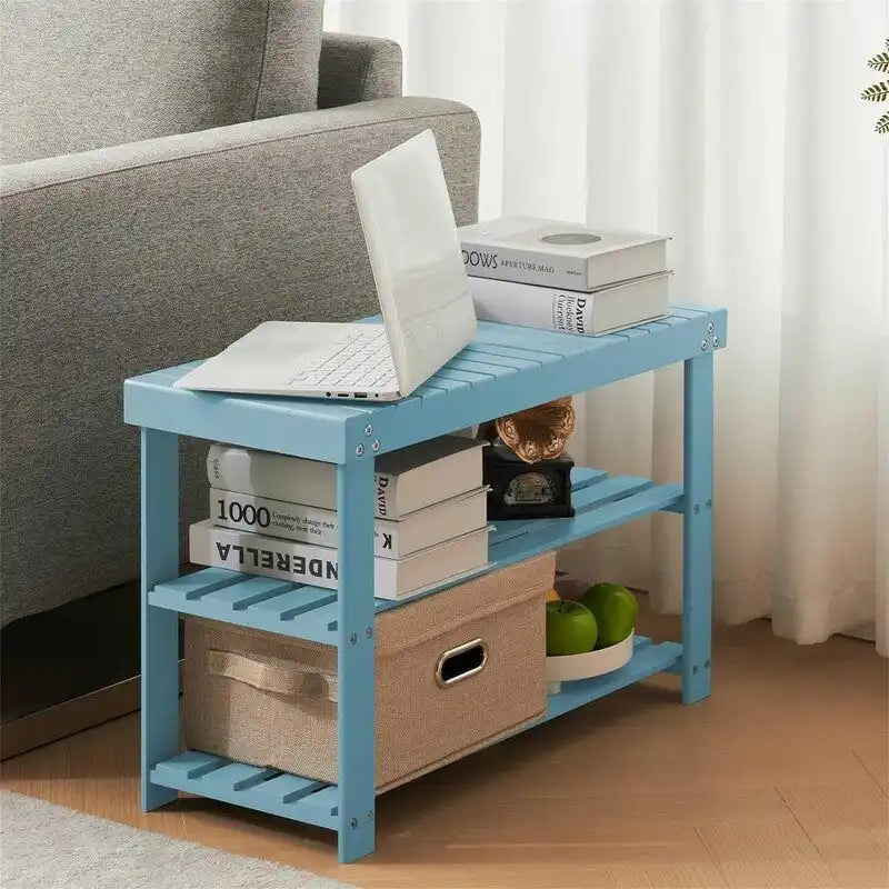 3-Tier Shoe Rack Bench - 11 D x 27.6 W x 17.7 H