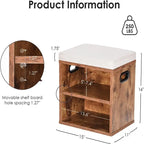Shoe Bench for Entryway - 15 D x 11 W x 16 H