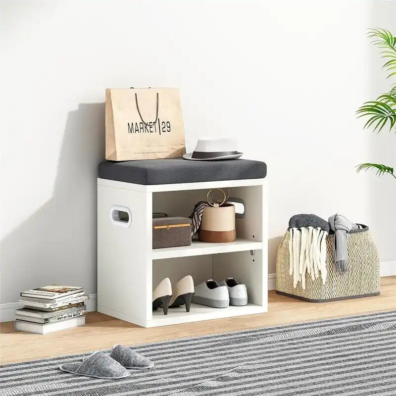 Shoe Bench for Entryway - 15 D x 11 W x 16 H