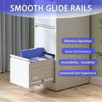 4 Drawer Metal Vertical Filing Cabinet with Lock,A4 Legal/Letter Size