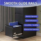 4 Drawer Metal Vertical Filing Cabinet with Lock,A4 Legal/Letter Size