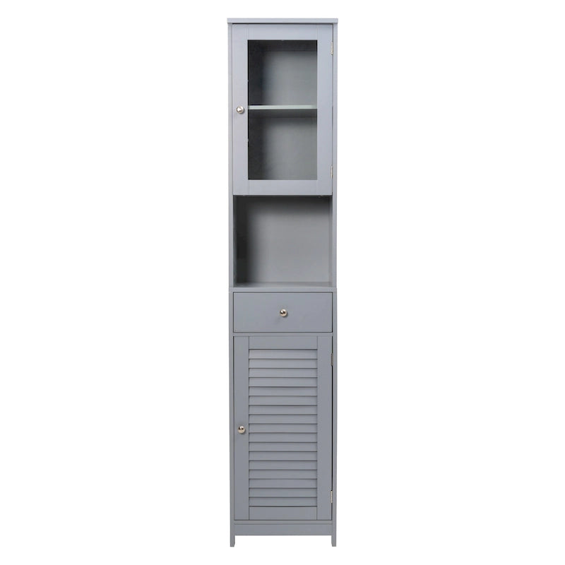 70.9  H Bathroom Storage Cabinet with 2 Doors & 1 Drawer,Freestanding Storage Tower