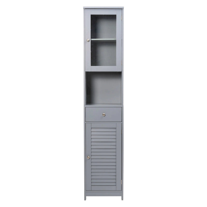 70.9  H Bathroom Storage Cabinet with 2 Doors & 1 Drawer,Freestanding Storage Tower