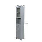 70.9  H Bathroom Storage Cabinet with 2 Doors & 1 Drawer,Freestanding Storage Tower