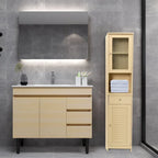 70.9  H Bathroom Storage Cabinet with 2 Doors & 1 Drawer,Freestanding Storage Tower