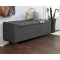 Signature Design by Ashley Cortwell Dark Grey Storage Bench - 54 W x 18 D x 18 H