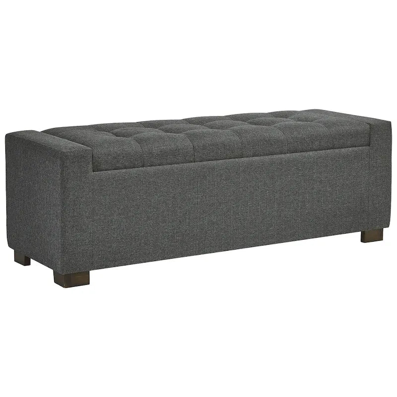Signature Design by Ashley Cortwell Dark Grey Storage Bench - 54 W x 18 D x 18 H