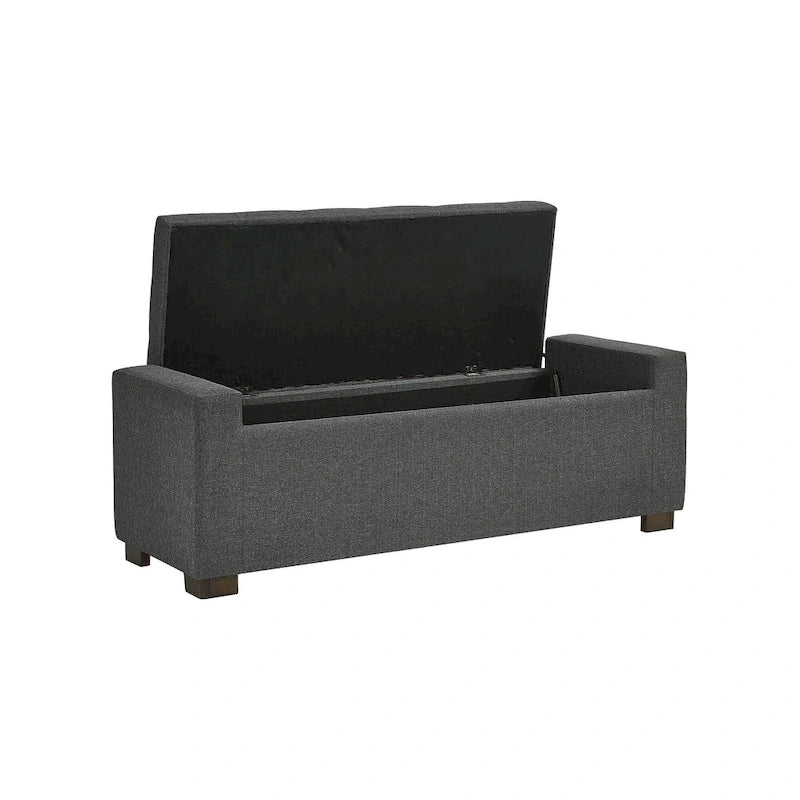 Signature Design by Ashley Cortwell Dark Grey Storage Bench - 54 W x 18 D x 18 H