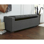 Signature Design by Ashley Cortwell Dark Grey Storage Bench - 54 W x 18 D x 18 H