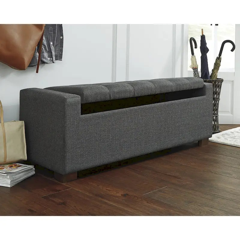 Signature Design by Ashley Cortwell Dark Grey Storage Bench - 54 W x 18 D x 18 H