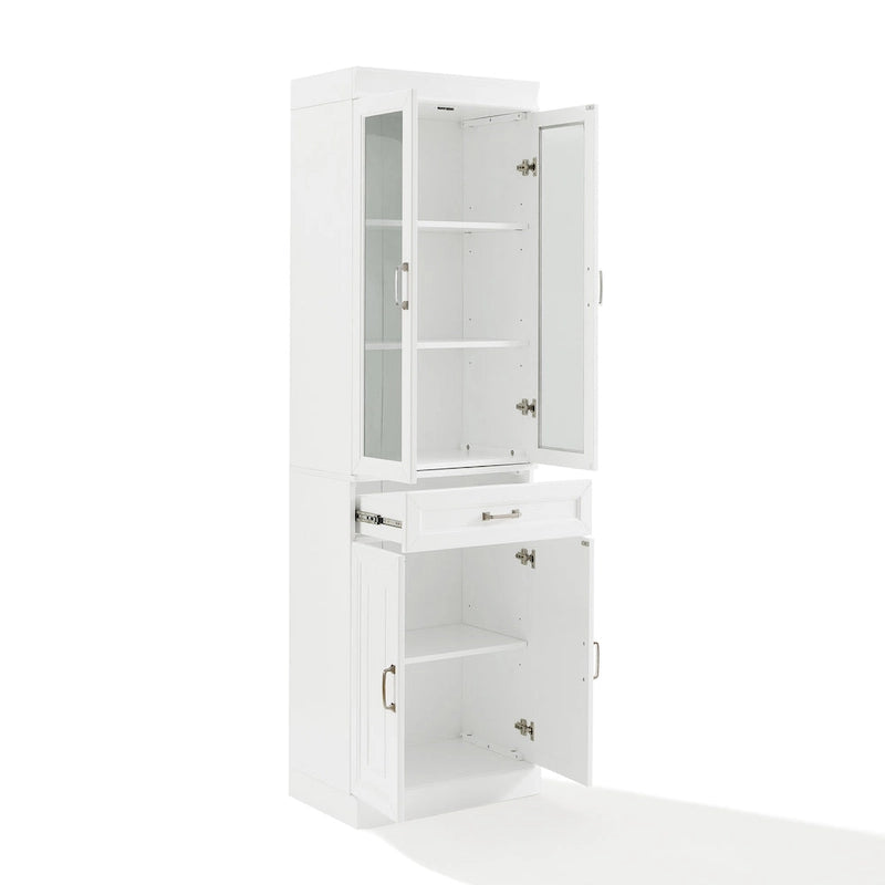Crosley Stanton Glass Door Pantry - 14.5 x23.75 x78